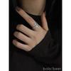 Bolo Simple European and American Style Open Adjustable Branches Leaf Ring Male Special-Interest Design Female Cold Ring Does Not Fade