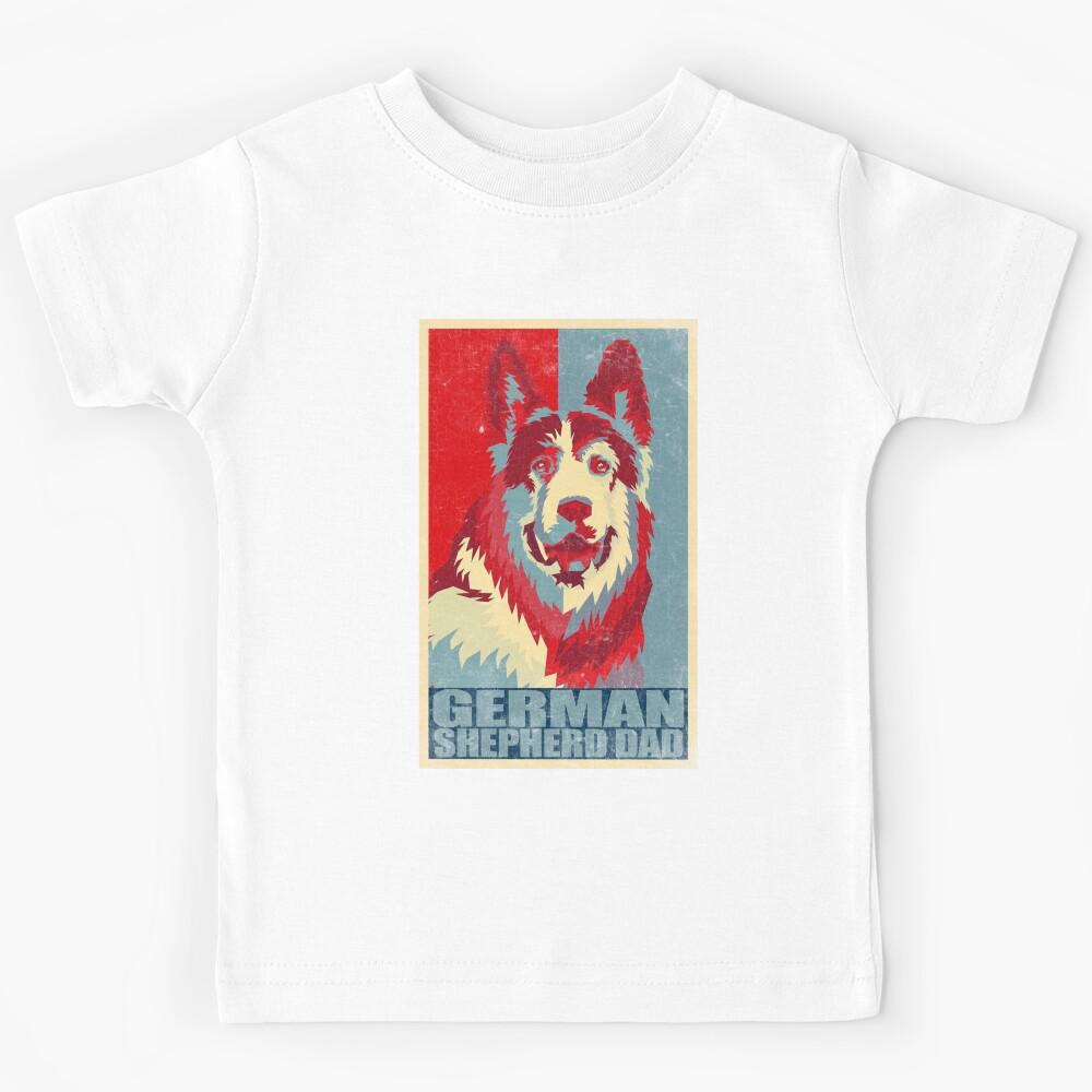 German Shepherd Dad Dog Lover Father s Day Kids T-Shirt 170