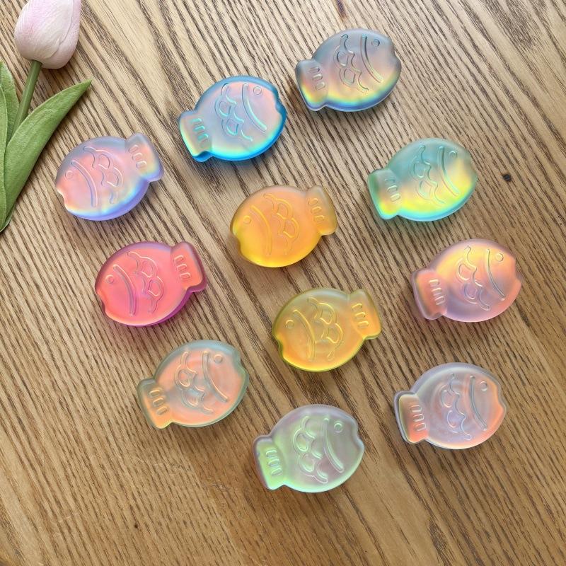 Korean 3D Cute Laser Crystal Color Fish Phone Grip Tok Griptok Phone Holder for IPhone 15 14 13 Phone Pro Max Stand Holder