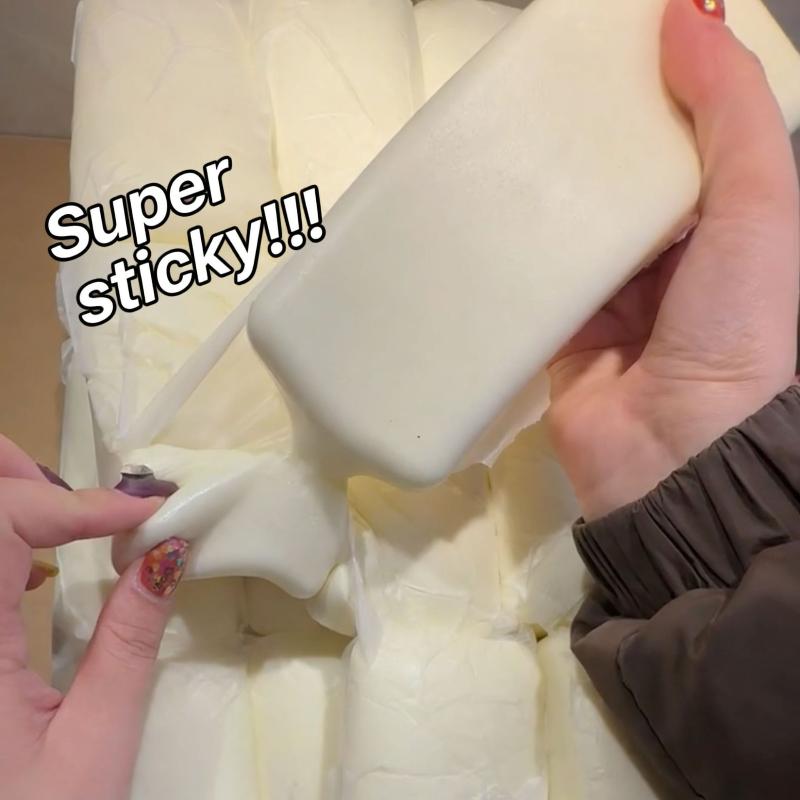 Slow Rebound Squishy Rice Cake Fidget Toy Wet Soft Stress Relief Squeeze Toy for Office Home Kids Adults Holiday Gifts Party Favors