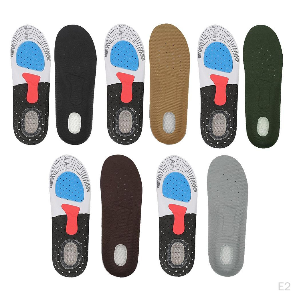 1 Pair Orthotic Arch Support Insoles Gel Cushion For Shock Absorption