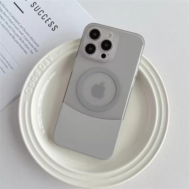 PC Candy Color Clash Etui na telefon Magsafe Dla iPhone 16 15 14 13 12 11 Pro Max Bezprzewodowe Ładowanie Matowe Zdejmowane Etui na Telefon