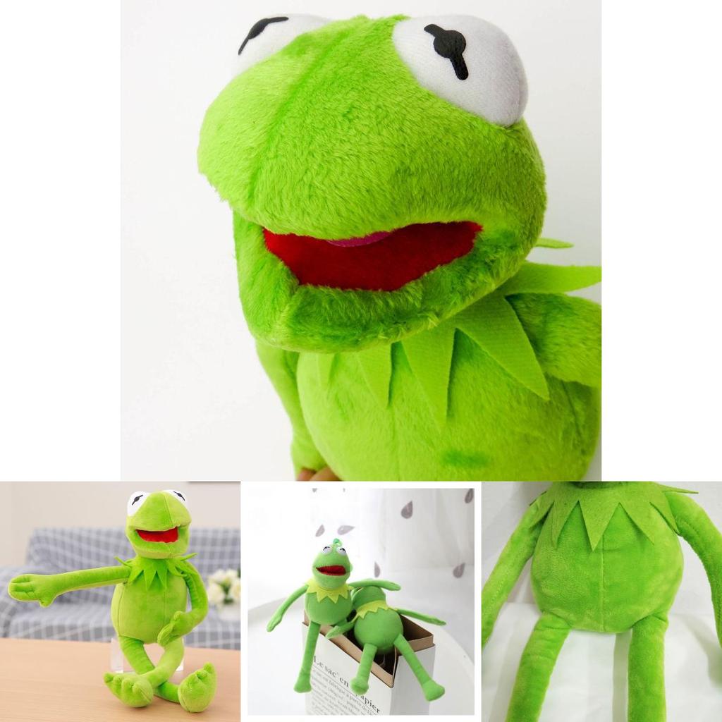 Urocza 18-calowa pluszowa zabawka-lalka Żaba Kermit z Muppetów do miękkiego przytulania i zabawy