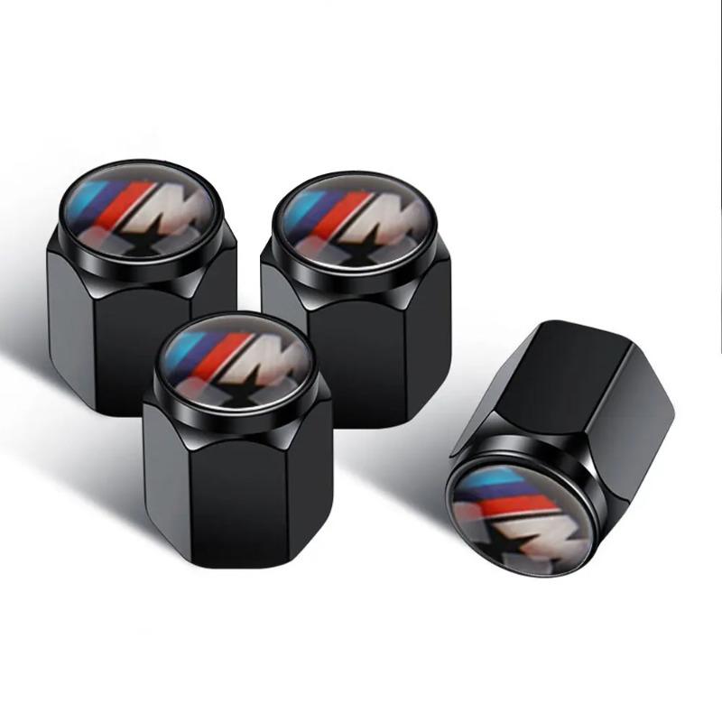 4 Pcs Wheels Rims Stem Air Tires Truck Bicycle Car Cover Tire Valve Caps Dust Caps for BMW M E60 E46 E90 F30 F10 G30 G20 F48 G22