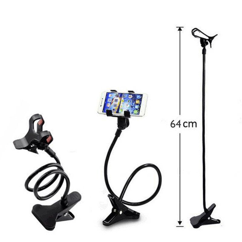 New 360 Clip Mobile Phone Holder Stand Portable Flexible Lazy Bed Desktop Bracket Smartphones Desk Bed Mount Stand Base Support
