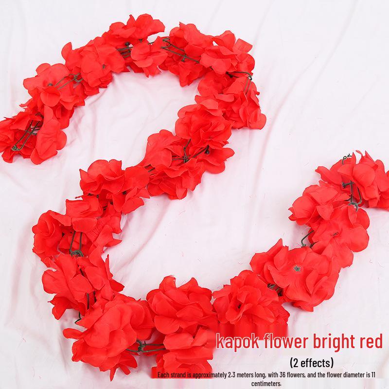 Artificial Chrysanthemum Vines for Cemetery and Memorial Decor - Silk and Plastic Hanging Floral Decoration