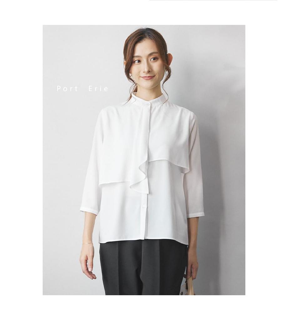 Suit Pants Suit 3 Piece Set Blouse BLACK 11 [Port Erie] Women's (Jacket + + Pants) No.