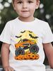 Kids' T-Shirt Truck Graphic 3D Print T-Shirt Halloween Pumpkin Themed Casual Short-Sleeved Summer Party Children's Clothing Boy