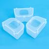 Transparent Pigeon Anti Scattering Food Box Plastic Parrot Food Trough Pigeon