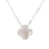 Silver Necklace with Natural Mother-of-pearl, Product Weight 3.55 G (60001931)