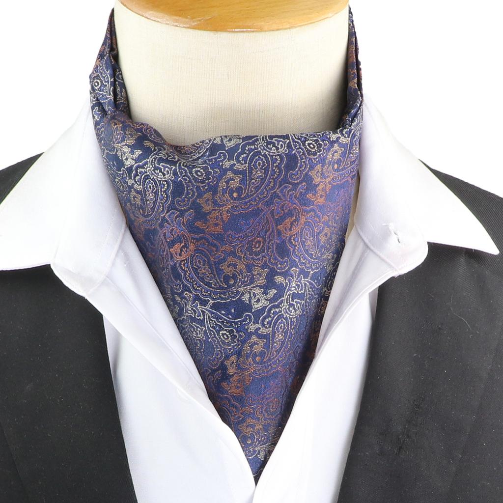 Pánská kravata Žakárová Květinová Paisley Pánská kravata Svatba Formální Ascot Šátek Samozavazovací Britský Gentleman Polyester Měkká kravata Luxusní