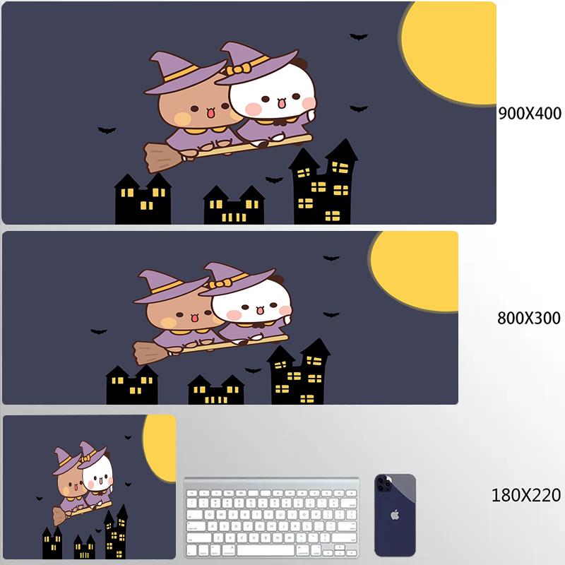 Kawaii Bubu And Dudu Halloween style Small/Big Gaming MousePad Gamer Cartoon Deskmat Office Decoration Desk Accessories Mousepad