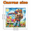 Lovely Girl Full 5D DIY Pearl Gem Art Diamond Painting Kits for Adults/Beginners Gift Idea Home Decor 11.81x11.81in