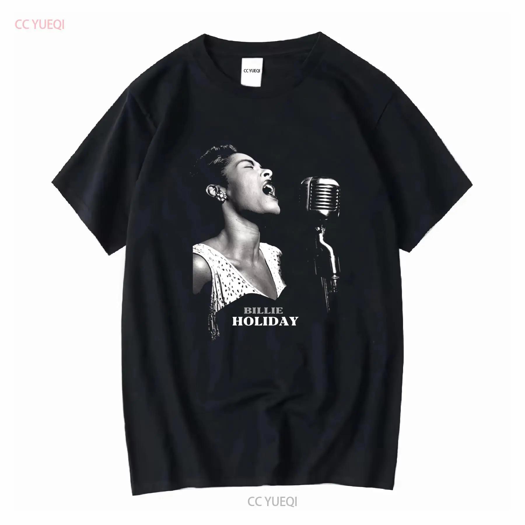Billie Holiday T Shirt Jazz Singer Ho long or short sleeves vintage Washed Unisex Comfortable Soft Casual fashion S разноцветный