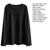 Men T-shirt Long Sleeve O Neck Solid Color Loose Pullover Warm Soft Plus Size Men Spring Top for School