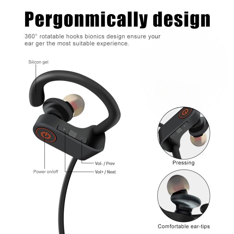 BT 5.3 Wireless with Longplaying Time Stereo Soundproof Headphone , Suitable for Sports, Exercise, Running, Exercise, Gym