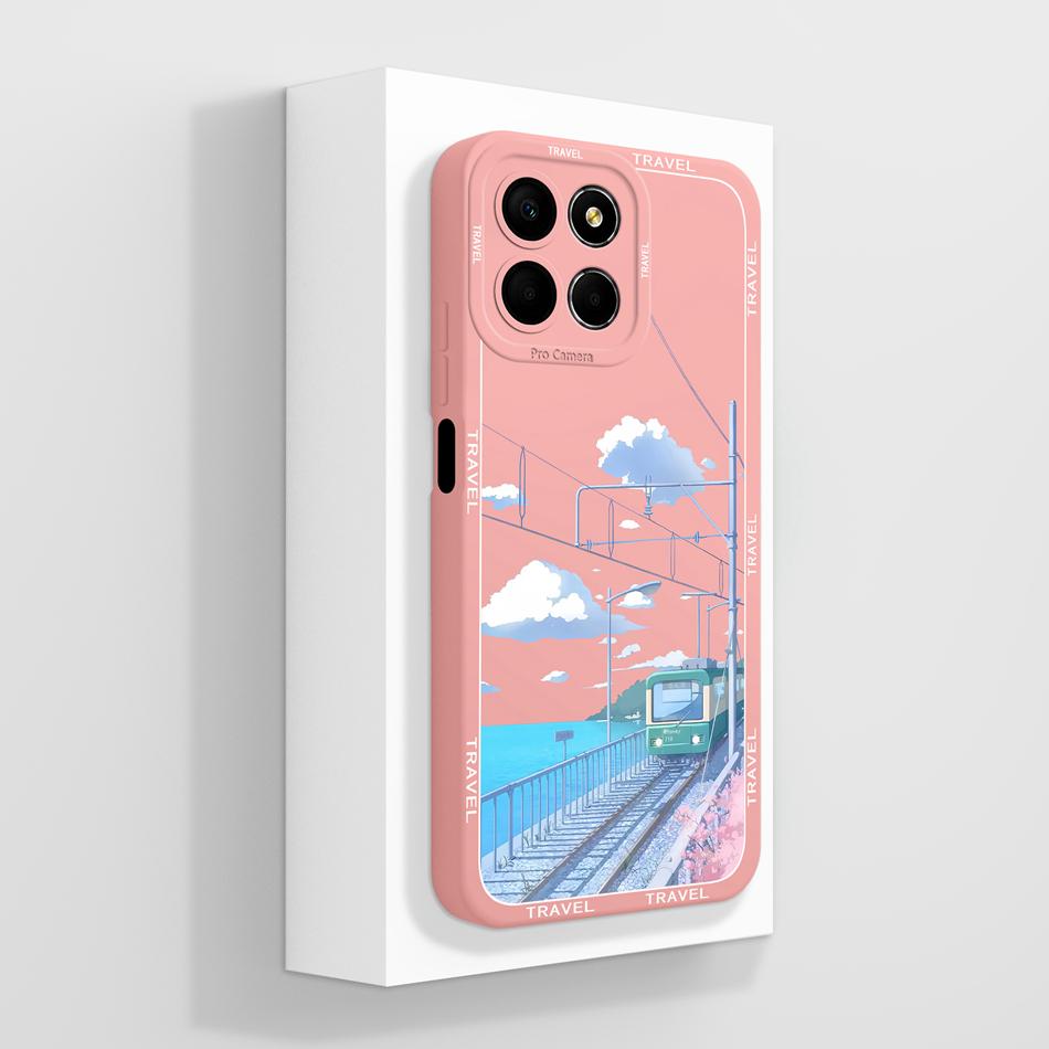 For Honor X8 X8A Case Creative Anime All Body Upgrade Soft Liquid Silicone Mobile Back Cover For Huawei Honor X 8 5G Protectors
