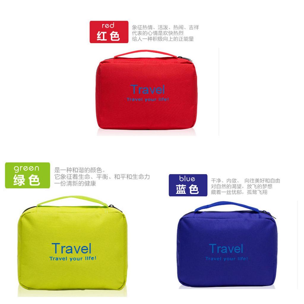 New Korean Style Travel Toiletry Bag Foldable Waterproof Letter Toiletry Bag