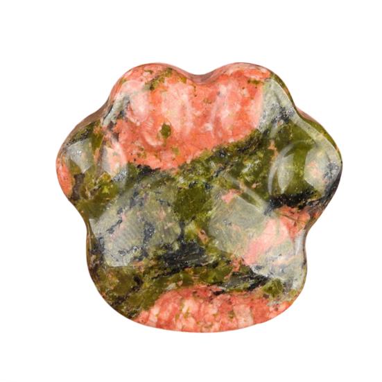 Faux Crystal Cat Paw Ornament Healing Natural Stone Kitten Paw Statue Carving Animal Claw Figurine Desktop Decoration Cat Lovers Gift