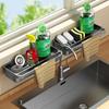 Drain Rack Kitchen Sink Organizer Self-draining Shelf Sponge Holder Dishcloth Faucet Storage Soap Drainer Kitchen Accessories