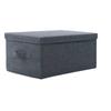 Modern Fabric Storage Box With Lid For Clothes And Organizing In Dorm Rooms