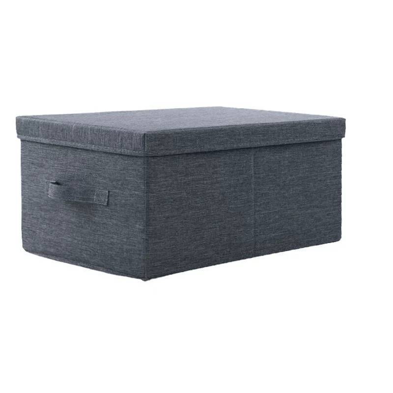 Modern Fabric Storage Box With Lid For Clothes And Organizing In Dorm Rooms