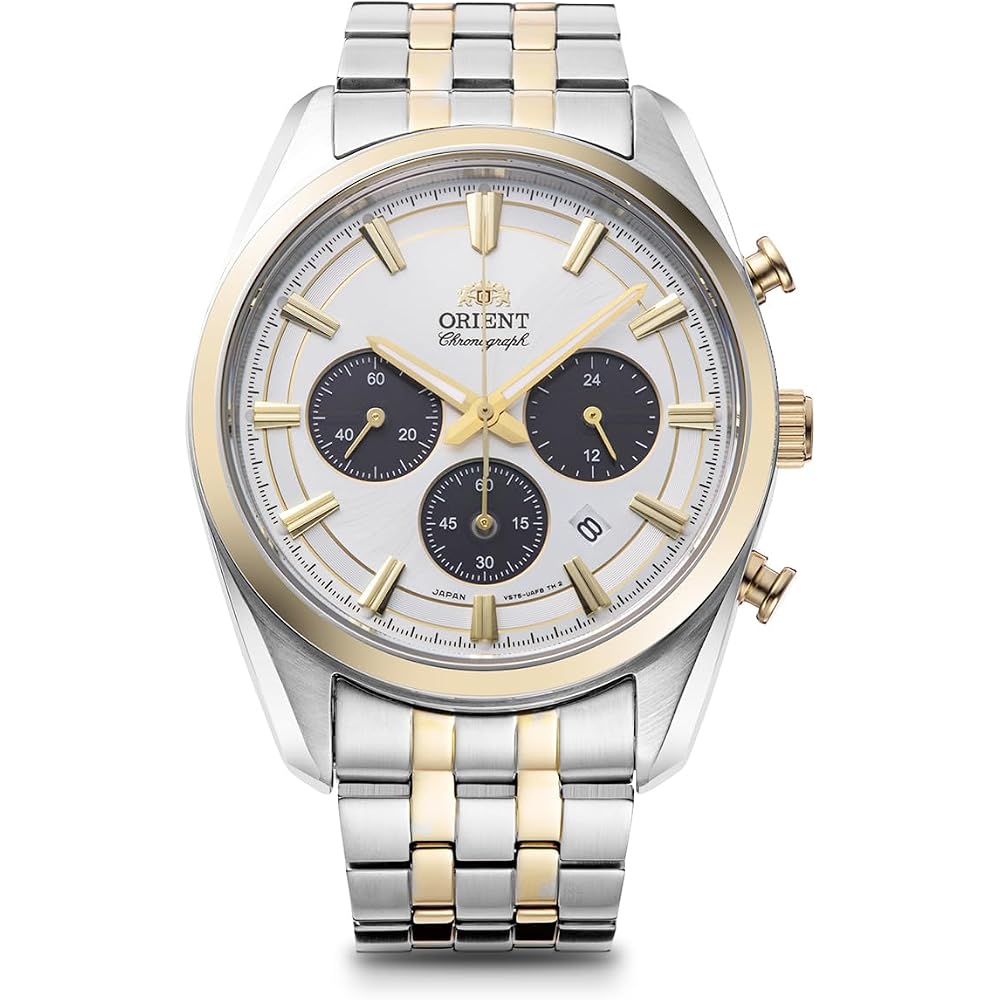 [ORIENT] ORIENT Watch Orient Stretto Solar Powered Chronograph RN-TX0302S Men s White (Domestic Manufacturer s Warranty Included)