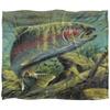 Wild Wings Rainbow Trout 2 Silky Supersoft Blanket