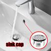 1pc Plastic Sink Hole Overflow Cover for Kitchen Bathroom Basin Trim Bath Drain Cap Replacement Wash Basin Round Plug Cover