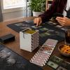 Venssu Deck Pizza Box Trading Card PU Leather Storage Vertical Holds 100 Sleeve Compatible Case, Design, Case, Box, Insertion, Cards, Double/Triple