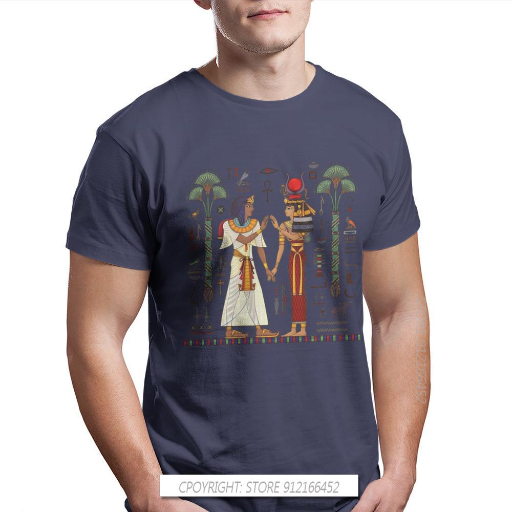 Ägyptisch Altes Ägypten Kultur Hieroglyphe Und Symbolalte Kultur Singen Und Symbol Männer T-Shirt Groß Reine Baumwolle Vintage T-Shirt