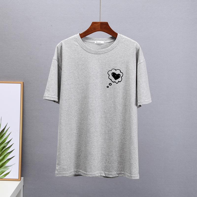 Hirsionsan Graffiti Grafik T-Shirt Damen Sommer Einfache Druck T-Shirts Baumwolle Elegant Damenkleidung Locker Lässige Pullover Tops