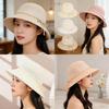 Summer Ladies Straw Hat With Large Brim For Beach And Vacation Use