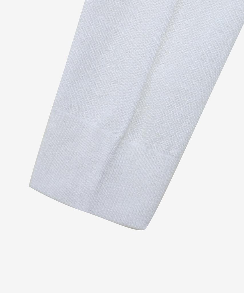 NOIRER Merino Wool Slit Knit (White)