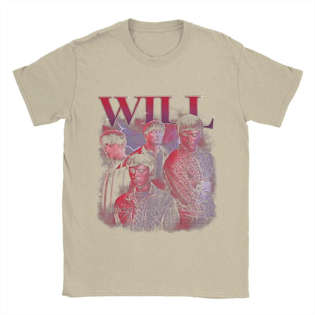 Vtipná trička Willa Byersa pro muže s kulatým výstřihem Bavlněné tričko s krátkým rukávem Letní oblečení