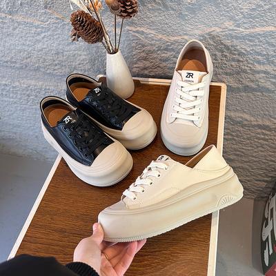 Thick-soled Two Wear Little White Shoes Women's 2026 Spring Soft-soled Feet Women's Shoes Casual Sports Shoes Children