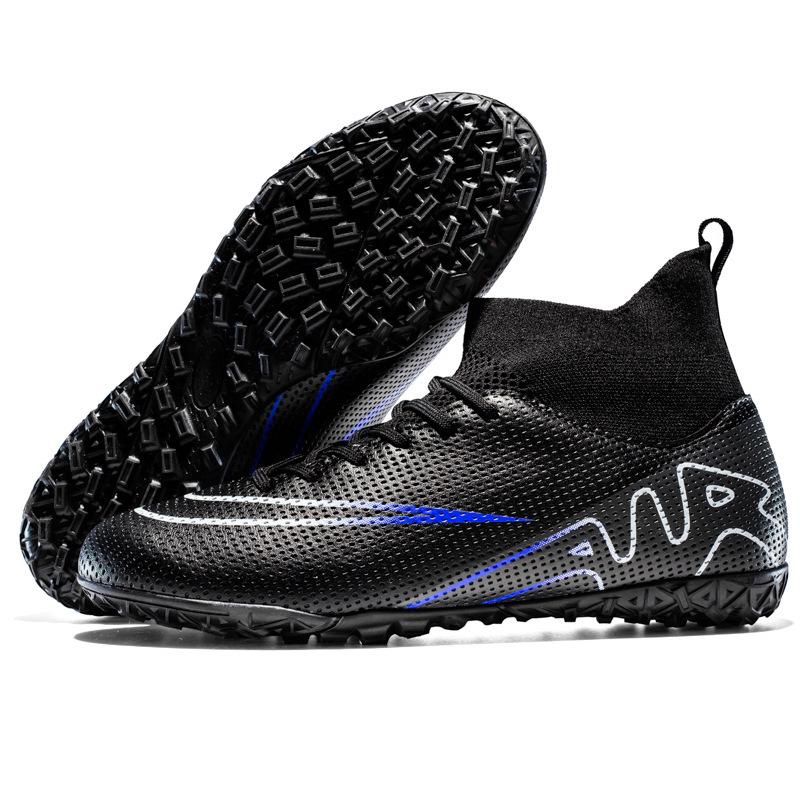 New student adult non-slip and breathable wear-resistant high-top football shoes professional game training light and breathable comfortable stickers