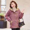Pasite Women's New Chinese Style Embroidered Hooded Winter Coat