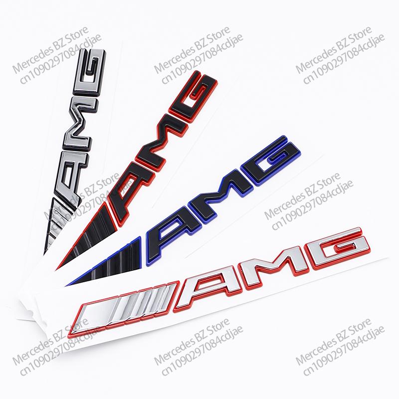 AABHA1 New 3D ABS AMG Letter Badge Car Rear Trunk Emblem Sticker Decoration for Mercedes Benz W204 W205 W203 W211 W212 W213 W201 W210