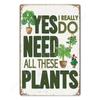 My Garden Tin Sign, Metal Wall Decor 20x30cm