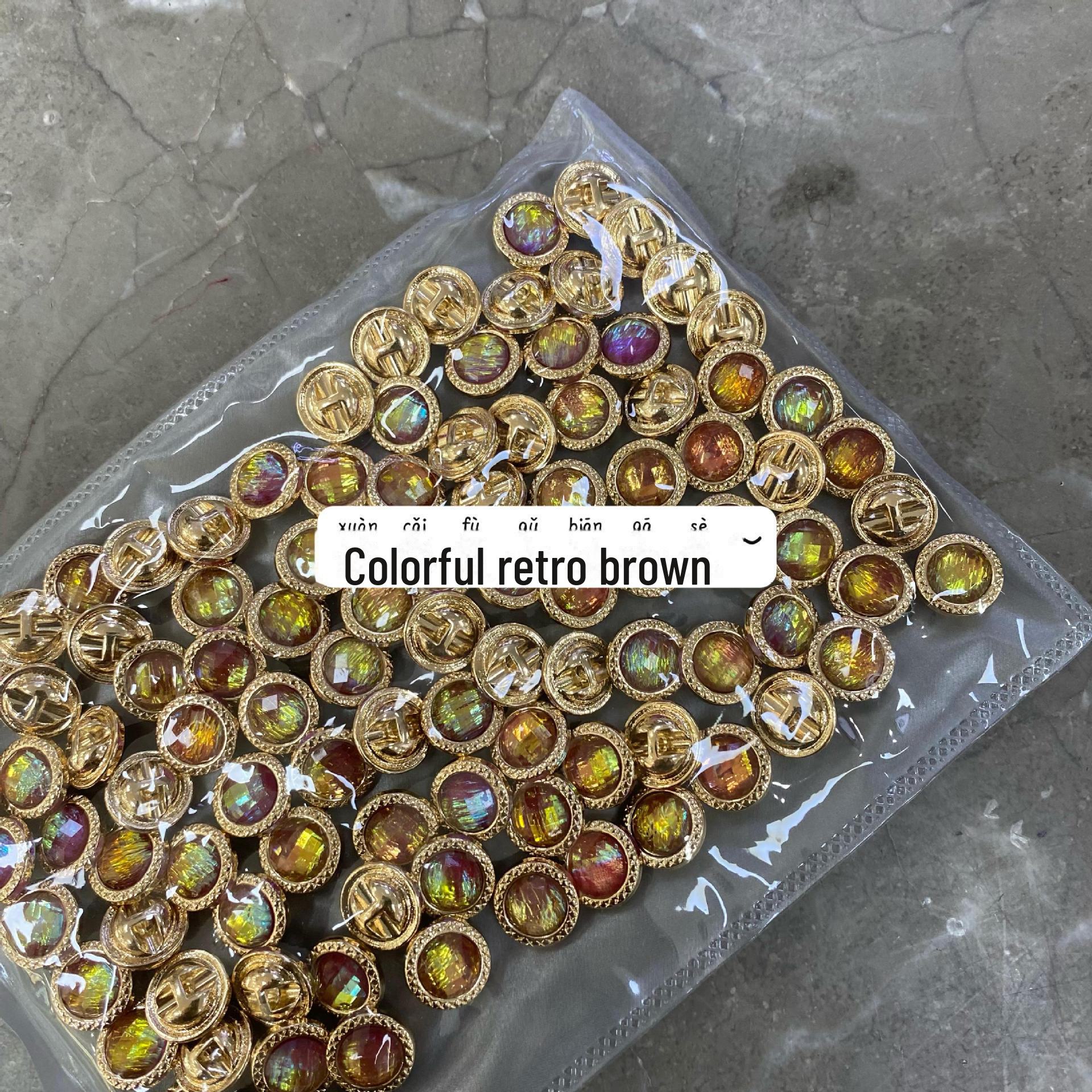 

Yisen ESSTUDIO Цветные металлические лазерные и темные пуговицы с глазом для женских трикотажных кардиганов и рубашек