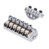 Headless Bridge Silver Color Alloy Steel 6 String Guitar Bridge Replacement for Practice