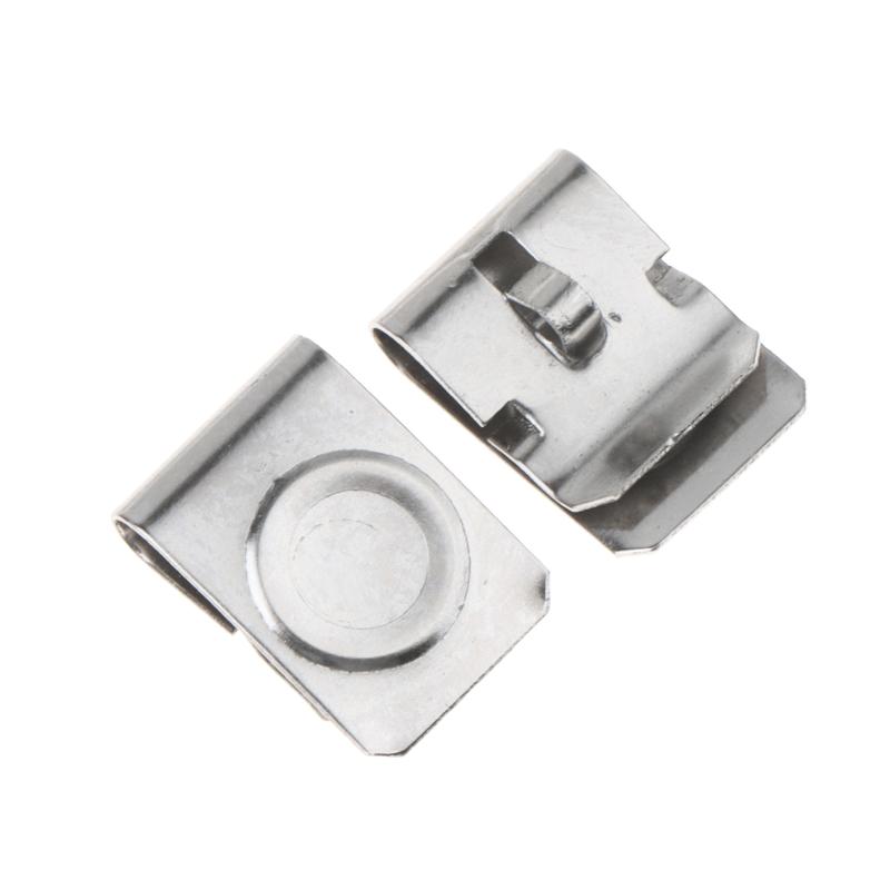 Positive Battery Contact Pressure Buttons 20 Pcs Corrosion Resistant Fit A AA CR2 Batteries for Household Electronics Repair