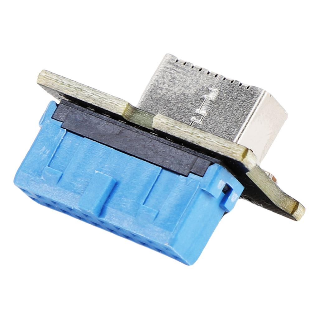 USB 3.0 Front 19PIN To 3.2 Type C Front Panel Header Type E Adapter 20 To 19 Pin Expansion Card for Computer Motherboard
