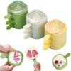 1/2/3PCS New Food Grade Ice Cream Mold With Lid Cartoon Ice Pop Maker Easy Release Portable Popsicle Molds Summer