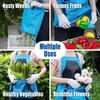 Waterproof Multi-Pocket Oxford Cloth Apron for Gardening & Pruning with Extended Leg Protection & Color Blocking Design