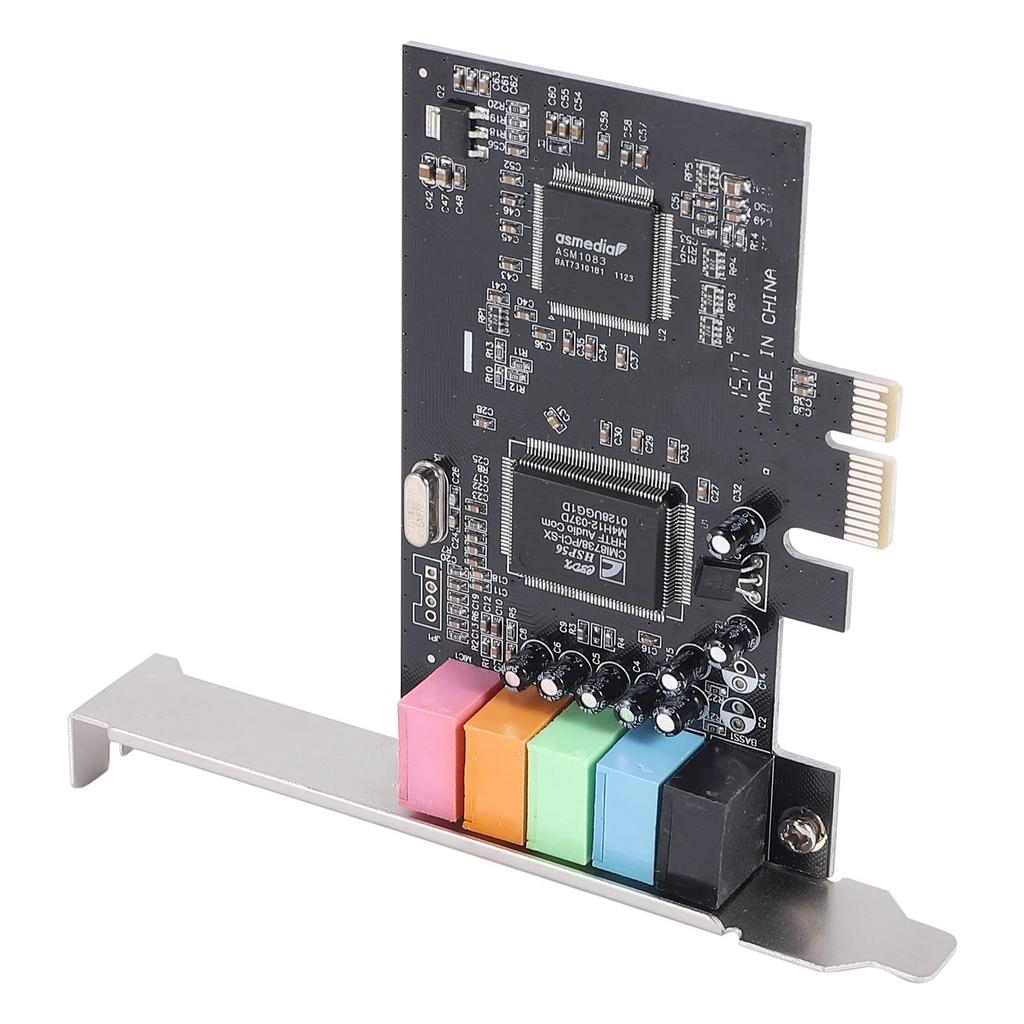 Xsdjasd PCIe Sound Card 5.1, High Sound Performance PC Sound Card PCI Express Surround Card with 8738 Chip and 3D Stereo Audio