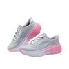 Skechers Go Series Comfortable PU Mesh Durable Low-Top Running Shoes Women Sneakers Gray Pink 129473-GYPK
