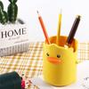 Home/Office Supplies Desktop Storage Box Yellow Duck Pen Holder Pencil Case Student Stationery