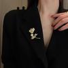 Soft Paint Rose Flower Brooches For Women Men Beauty Flower Brooch Pin Gifts Accessories